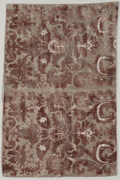 Dois painéis unidos de "Fortuny Painted Velvet" de Mariano Fortuny y Madrazo