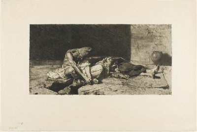 Árabe a velar o corpo do seu amigo de Mariano Fortuny y Marsal