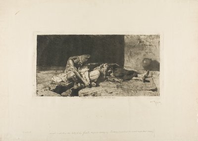 Árabe a velar o corpo do seu amigo de Mariano Fortuny y Marsal