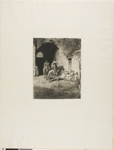 Guarda da Casbah em Tetuan de Mariano Fortuny y Marsal