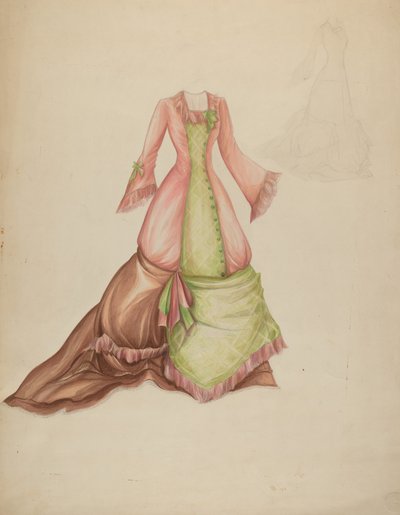 Vestido, c. 1942. de Marie Alain