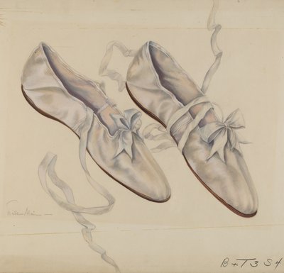 Chinelos de passeio, c. 1936. de Marie Alain