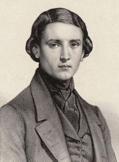 Retrato do organista e compositor Louis James Alfred Lefébure-Wely 1817-1869, 1840. de Marie Alexandre Menut Alophe