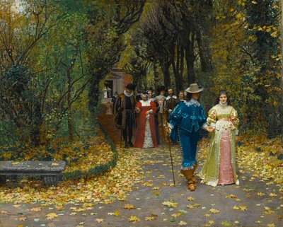 Francês:  Les fiancés Os noivos de Marie Francois Firmin Girard