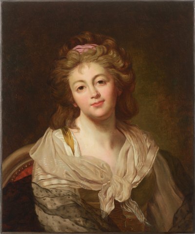 Auto-retrato, segunda metade do século XVIII. de Marie Genevieve Bouliard