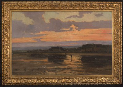 Solidão ao fim da tarde: Morsalines (Mancha), ca. 1887 (óleo sobre tela) de Marie Joseph Leon Clavel Iwill
