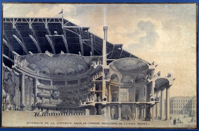 Arquitectura: "Vista do interior da nova sala da Comedie Francaise de l