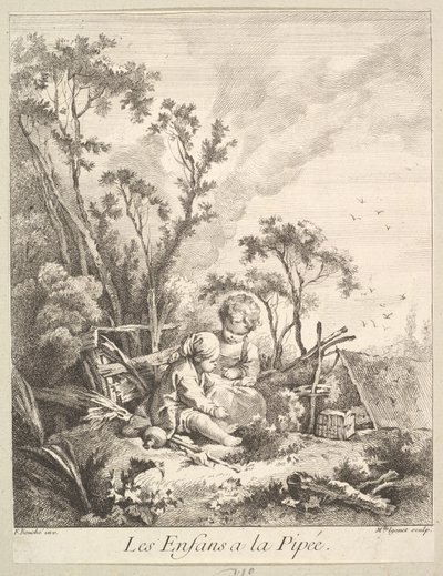 Crianças Pegando Pássaros. de Marie Madeleine Igonet
