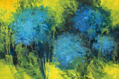 Hydrangeas 2, 2023 (óleo sobre tela) de Marina Falco