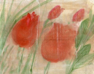 Tulipas vermelhas de Marina Falco