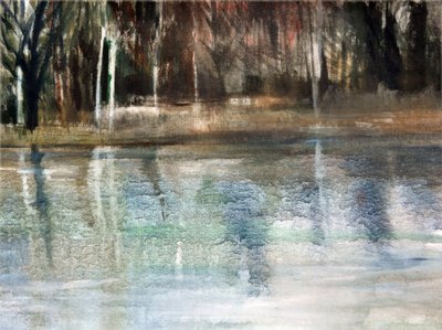 Reflexões, 2018 (óleo sobre tela) de Marina Falco