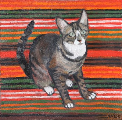 Tabby com riscas de Marina Gorkaeva