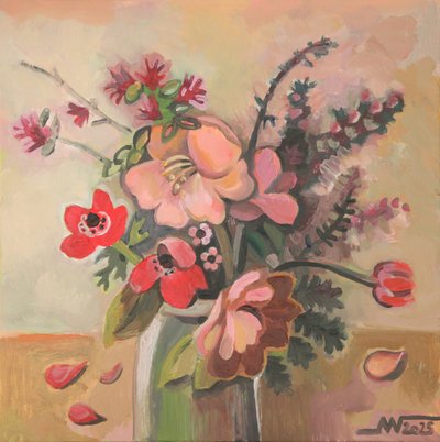 Natureza morta floral vibrante de Marina Gorkaeva