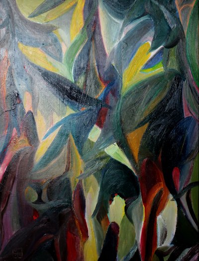 Folhagem abstrata colorida de Marina Nelson