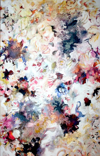 Abstrato floral onírico de Marina Nelson