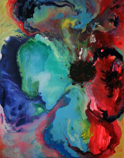 Abstrato fluido e vibrante de Marina Nelson