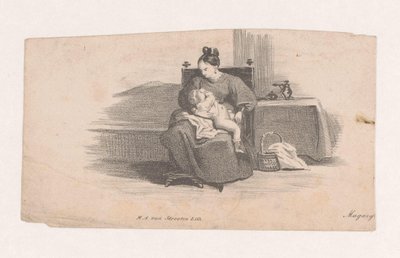 Mãe com filho de Marinus Adrianus van Straten