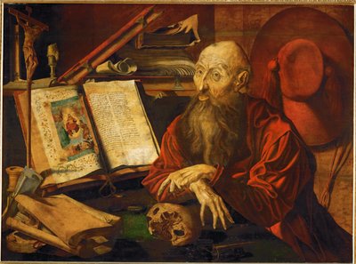 São Jerónimo, meditando (pintura) de Marinus van Reymerswaele