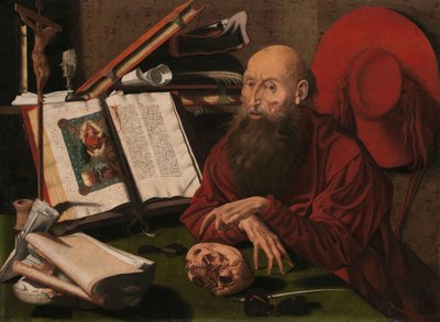 São Jerónimo no seu escritório de Marinus van Reymerswale