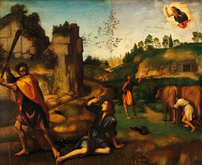 Caim matando Abel de Mariotto Albertinelli