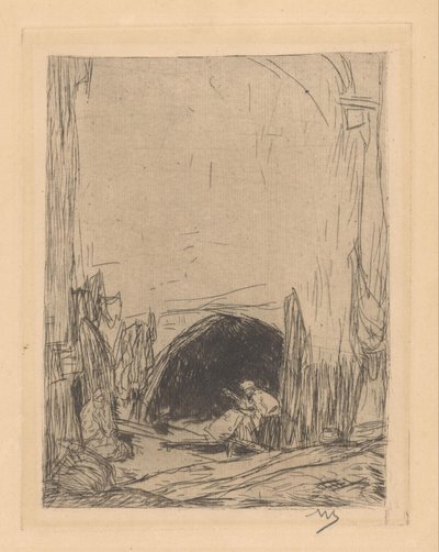 Bazar em Constantinopla de Marius Bauer (signed by artist)
