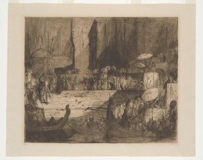 Um funeral no Ganges de Marius Bauer (signed by artist)