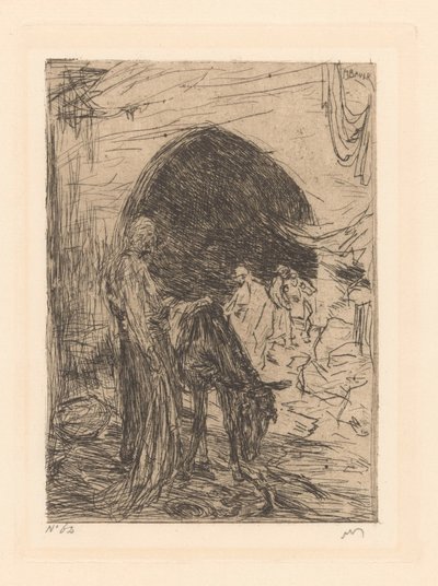 Motorista de burro em Constantinopla de Marius Bauer (signed by artist)