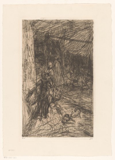 Rapaz num burro de Marius Bauer (signed by artist)