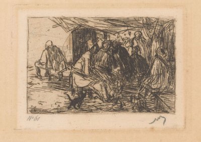 Cafetaria em Constantinopla de Marius Bauer (signed by artist)