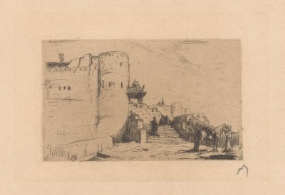 Paredes do templo em Palitana de Marius Bauer (signed by artist)