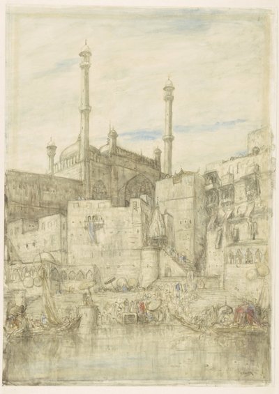 Às margens do Ganges, em Benares de Marius Bauer