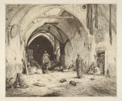 Bazar em Damasco de Marius Bauer