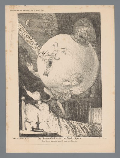 A Bola de Neve para o Ned. Ópera (título sobre o objecto) de Marius Bauer