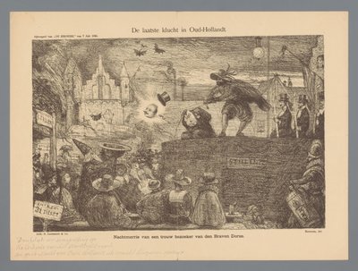 A última farsa em Oud-Hollandt (título sobre o objecto) de Marius Bauer