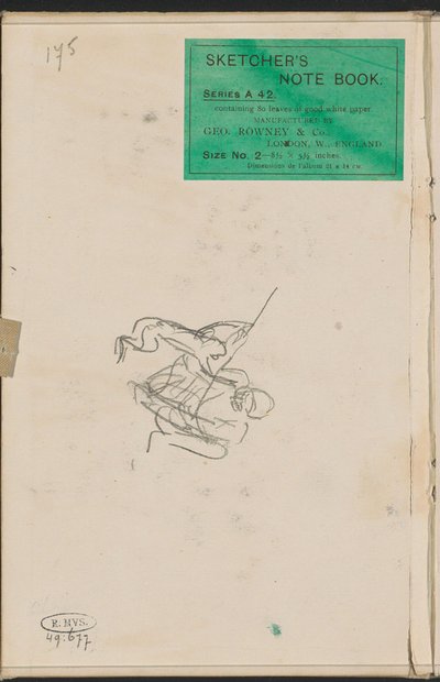 Gehockter Mann mit einem Affen de Marius Bauer