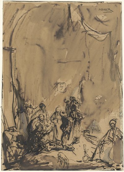 Grupo de orientais em conversa ocupada de Marius Bauer
