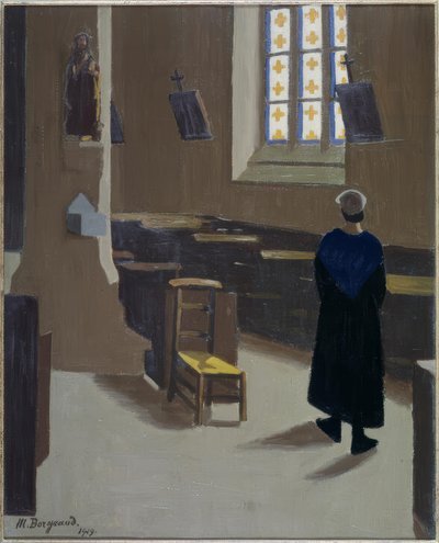 Mulher na igreja de Marius Borgeaud