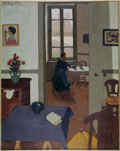 Mulher num interior de Marius Borgeaud
