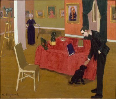 Interior da galeria de Marius Borgeaud