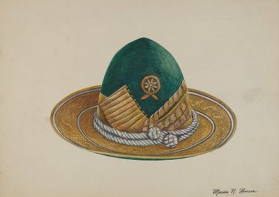 Sudoeste espanhol: Chapéu, c. 1937. de Marius Hansen