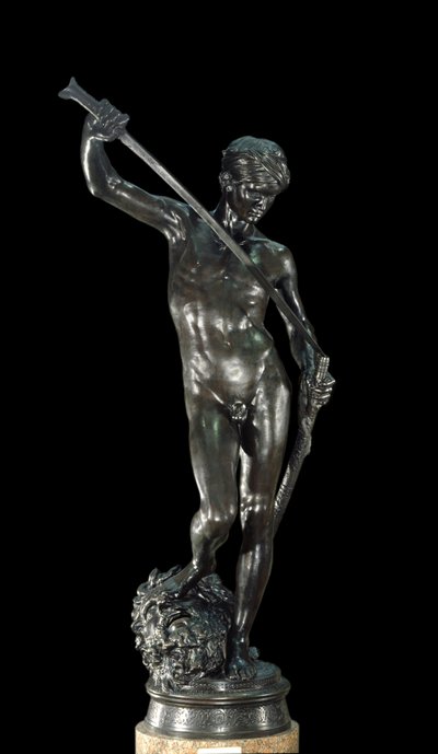 Escultura David Bronze de Antonin Mercia (1845-1916) Paris, Musee d