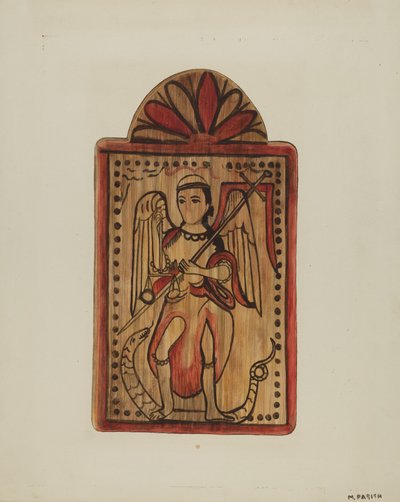 Santo São Miguel, c. 1939. de Marjery Parish