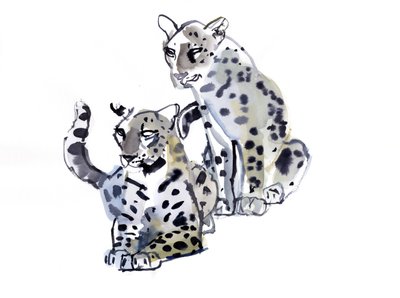 Mãe e Filho (Leopardos Árabes), 2008 de Mark Adlington