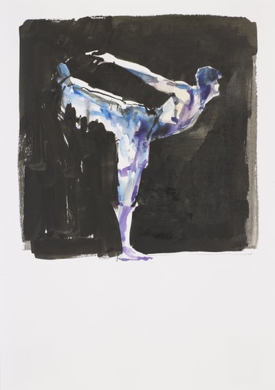 Estágio (tinta e papel higiênico) de Mark Adlington
