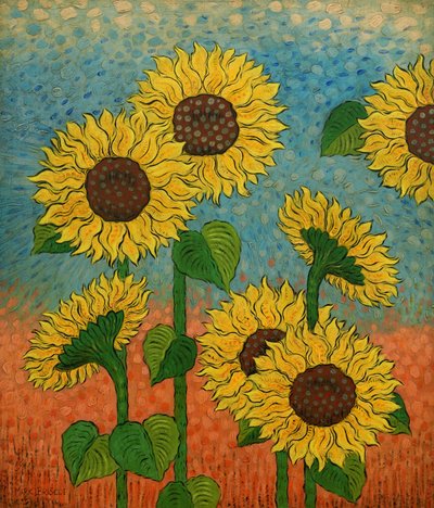 Sol de verão, 2023 (têmpera grossa e óleo sobre painel) de Mark Briscoe