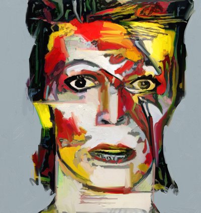 Picasso reimaginado - David Bowie 2 (pintura) de Mark Gordon