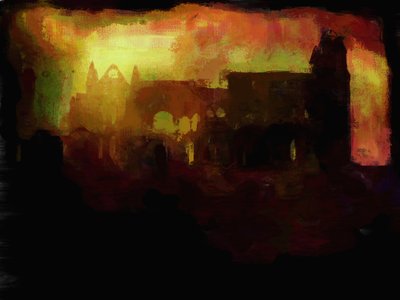 Abadia de Whitby - pôr do sol de Mark Gordon