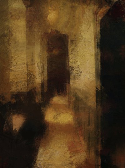 um corredor no castelo de Elvaston de Mark Gordon