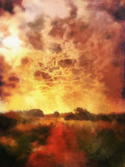 nascer do sol no campo de Mark Gordon