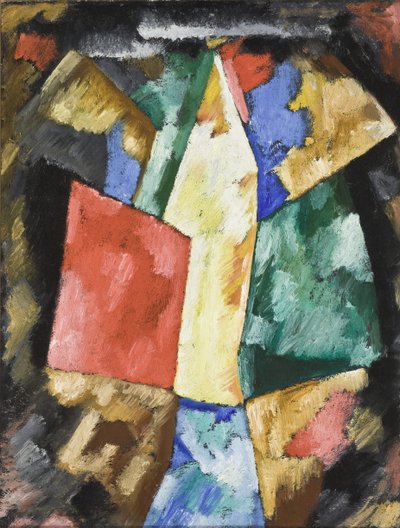 Abstracção: azul, amarelo e verde de Marsden Hartley